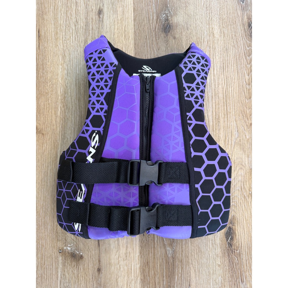 Stearns Life Vest Youth 50-90 lbs Purple Excellent Ski Vest PFD 29-117